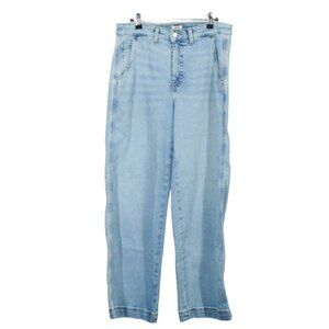 LL Bean 207 Vintage Jeans High Rise Wide Leg Light Indigo Size 10